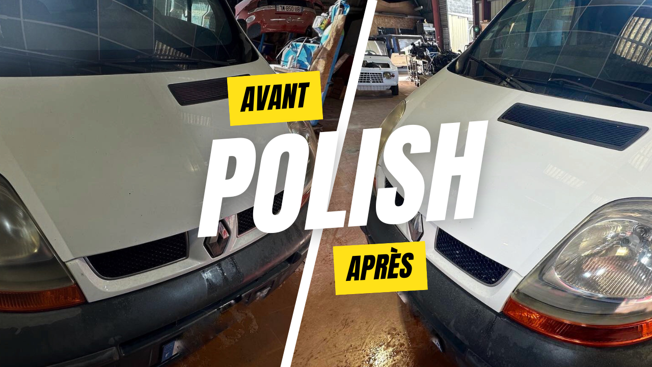 Polish comme alternative à une peinture complète de voiture