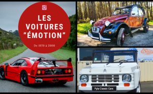 Les voitures « émotion » des années 1970 à 2000 en France